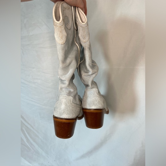 Light baby blue cowboy boots - S37 - Picture 2 of 8